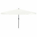 vidaXL Tuinparasol Zand en Antraciet 395 x 395 x 245 cm Polyester