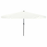 vidaXL Tuinparasol Zand en Antraciet 395 x 395 x 245 cm Polyester