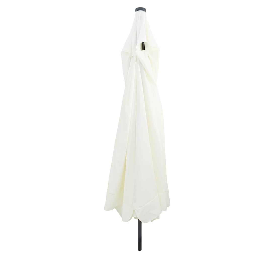 vidaXL Tuinparasol Zand en Antraciet 395 x 395 x 245 cm Polyester
