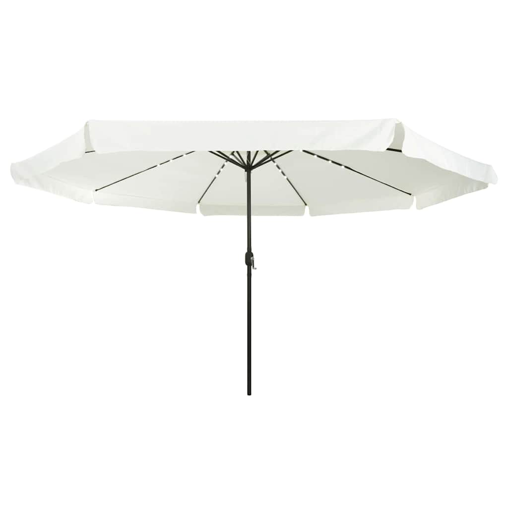 vidaXL Tuinparasol Zand en Antraciet 395 x 395 x 245 cm Polyester
