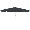 vidaXL Tuinparasol Zand en Antraciet 395 x 395 x 245 cm Polyester