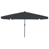 vidaXL Tuinparasol Zand en Antraciet 395 x 395 x 245 cm Polyester