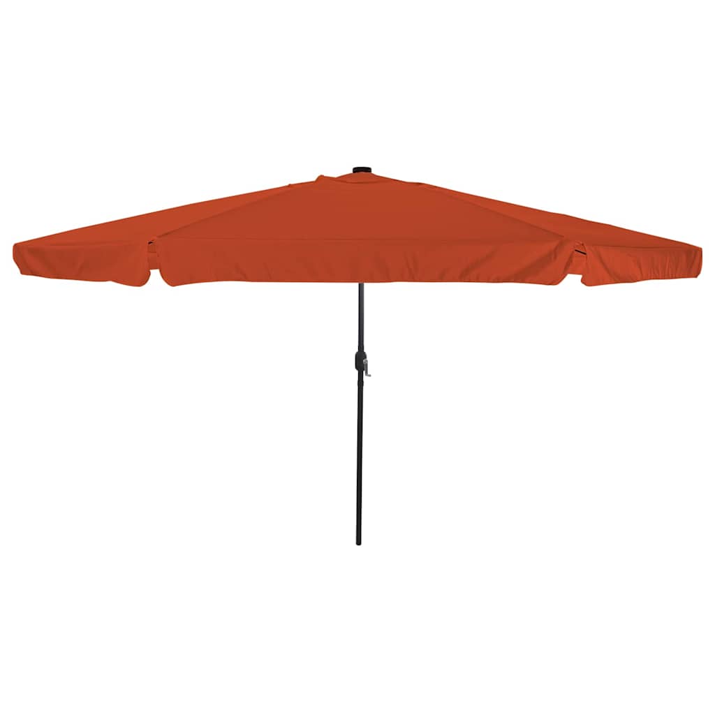 vidaXL Tuinparasol Zand en Antraciet 395 x 395 x 245 cm Polyester