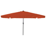 vidaXL Tuinparasol Zand en Antraciet 395 x 395 x 245 cm Polyester