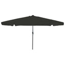 vidaXL Tuinparasol Zand en Antraciet 395 x 395 x 245 cm Polyester
