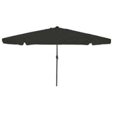 vidaXL Tuinparasol Zand en Antraciet 395 x 395 x 245 cm Polyester