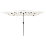 vidaXL Tuinparasol Zand 295 x 295 x 245 cm Polyester en Staal