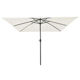 vidaXL Tuinparasol Zand 295 x 295 x 245 cm Polyester en Staal