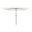 vidaXL Tuinparasol Zand 295 x 295 x 245 cm Polyester en Staal