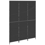 vidaXL Kamerverdeler Zwart 146 x 180 cm poly rattan