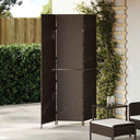 vidaXL Kamerverdeler Zwart 146 x 180 cm poly rattan