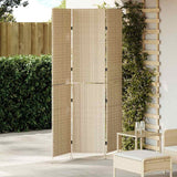 vidaXL Kamerverdeler Zwart 146 x 180 cm poly rattan