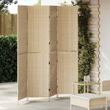 vidaXL Kamerverdeler Zwart 146 x 180 cm poly rattan