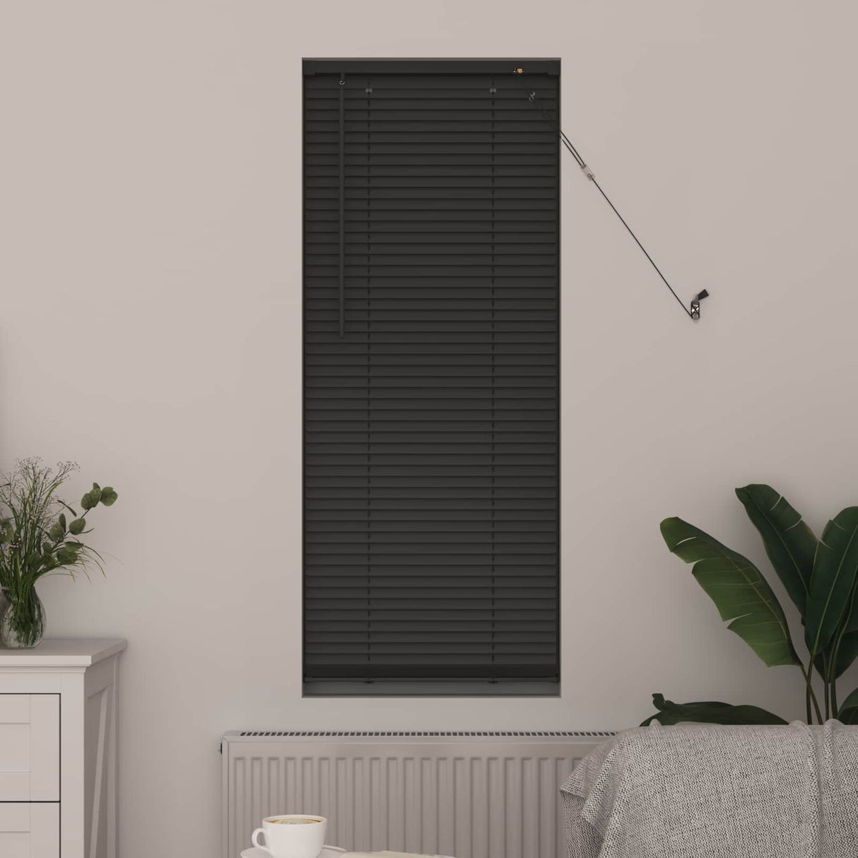 vidaXL Venetiaan Blind Verstelbaar Zilvergrijs 150 x 40 cm PVC