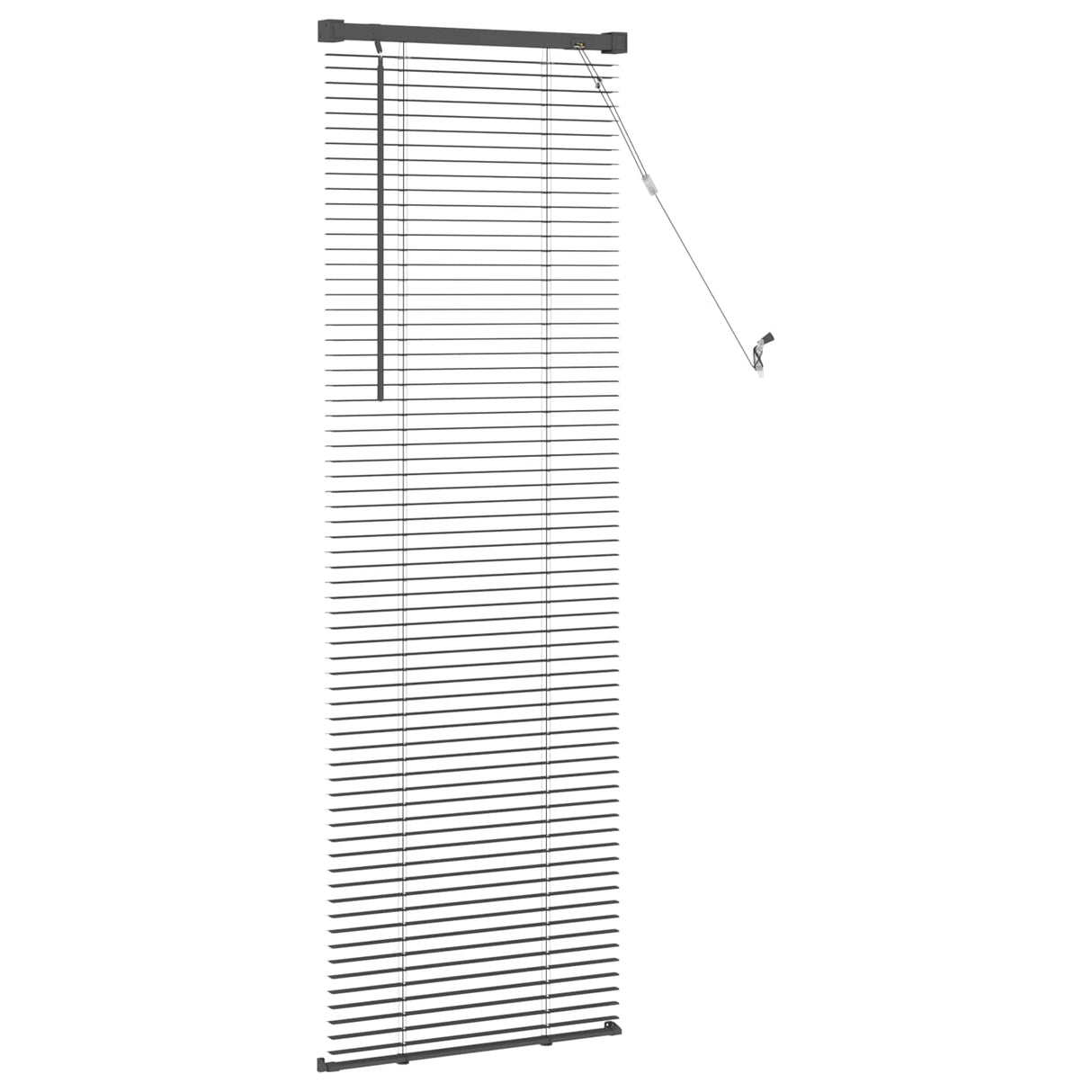 vidaXL Venetiaan Blind Verstelbaar Zilvergrijs 150 x 40 cm PVC