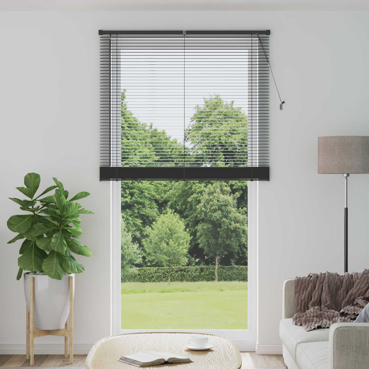 vidaXL Venetiaan Blind Verstelbaar Zilvergrijs 150 x 40 cm PVC