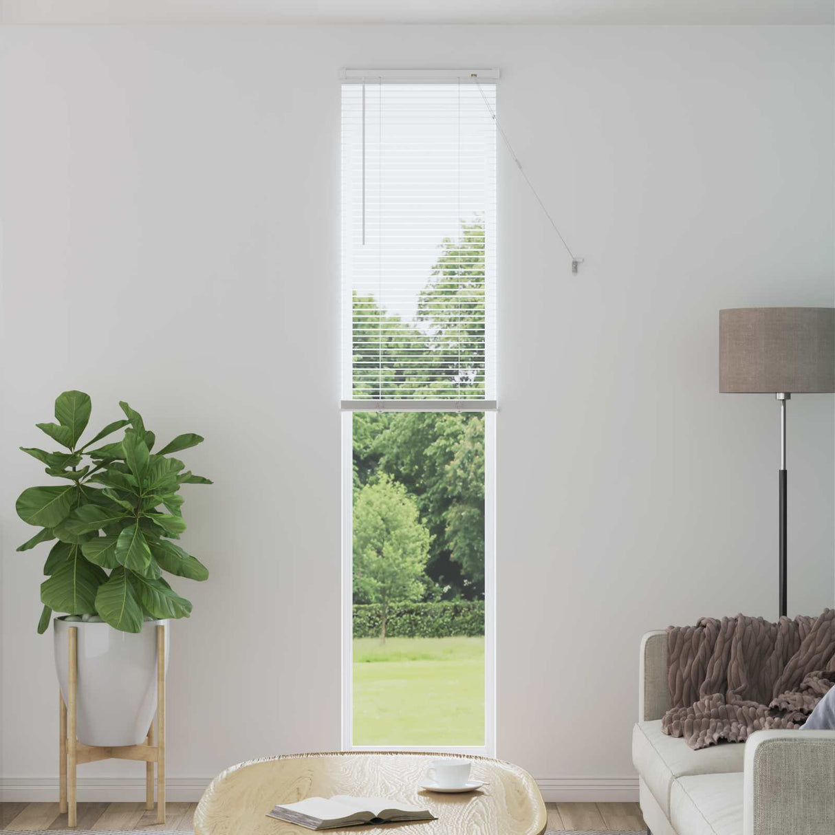 vidaXL Venetiaan Blind Verstelbaar Zilvergrijs 150 x 40 cm PVC