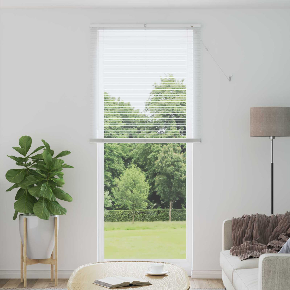 vidaXL Venetiaan Blind Verstelbaar Zilvergrijs 150 x 40 cm PVC