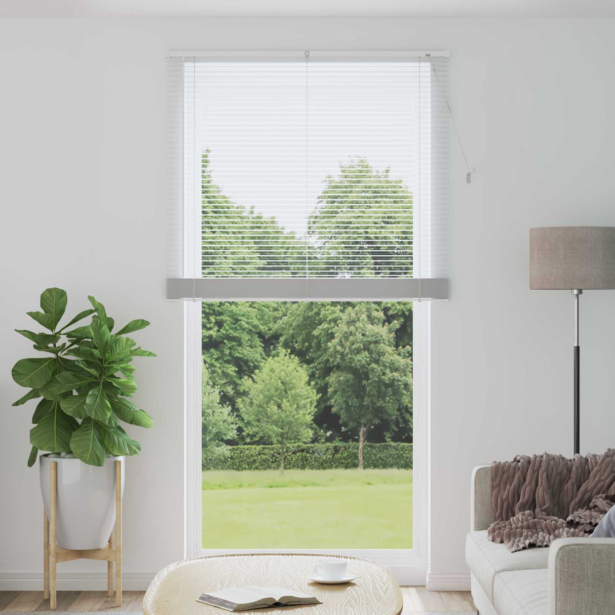 vidaXL Venetiaan Blind Verstelbaar Zilvergrijs 150 x 40 cm PVC