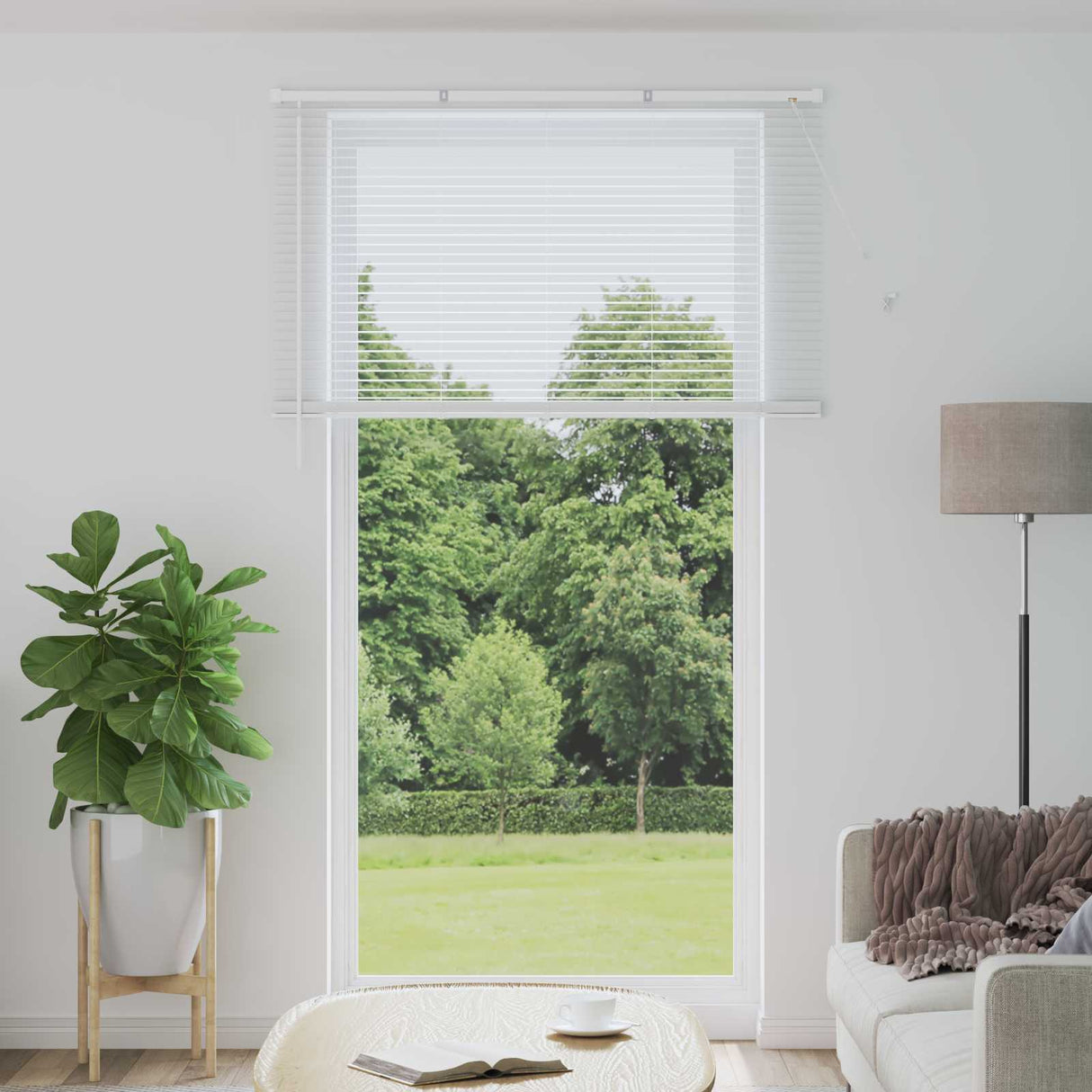 vidaXL Venetiaan Blind Verstelbaar Zilvergrijs 150 x 40 cm PVC