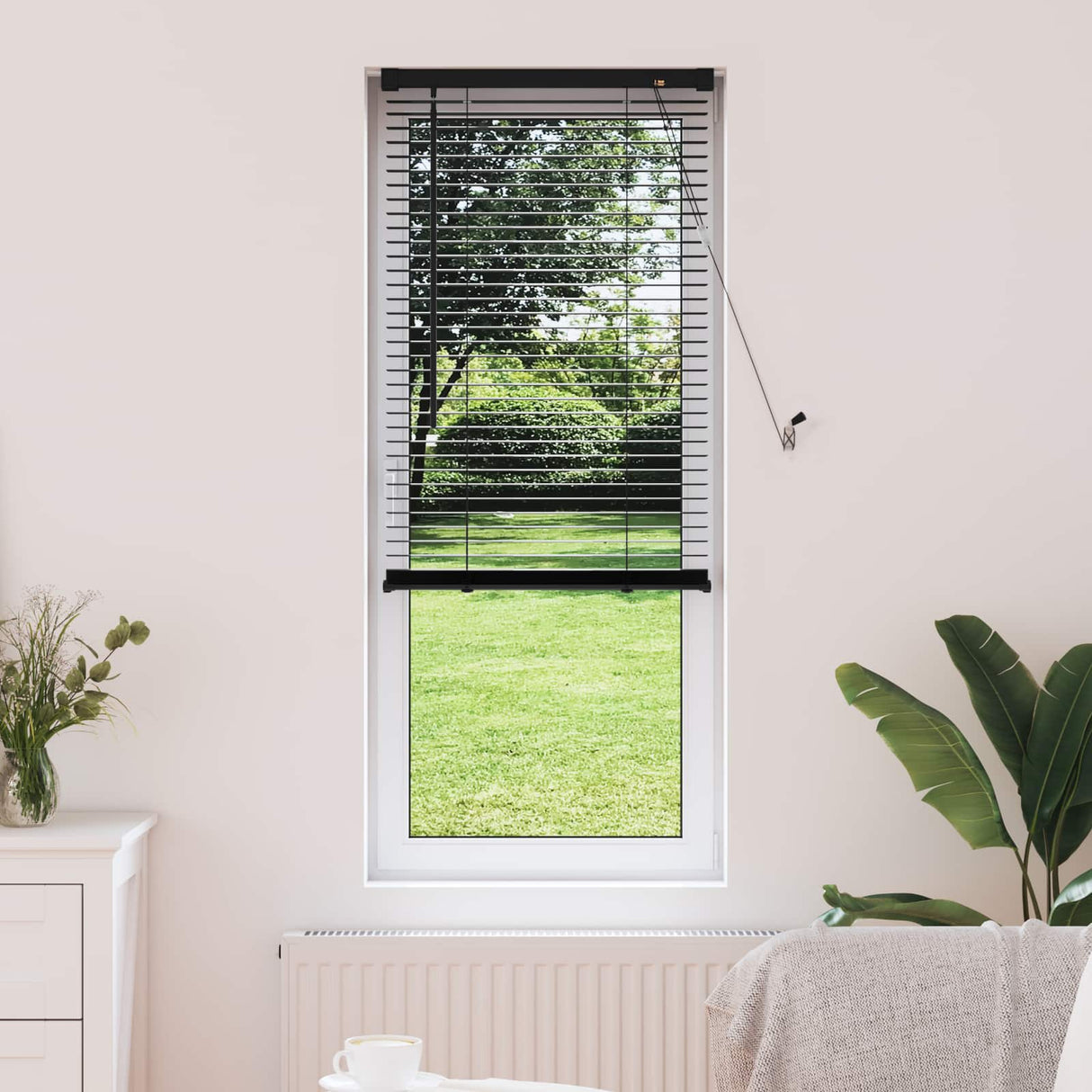vidaXL Venetiaan Blind Verstelbaar Zilvergrijs 150 x 40 cm PVC