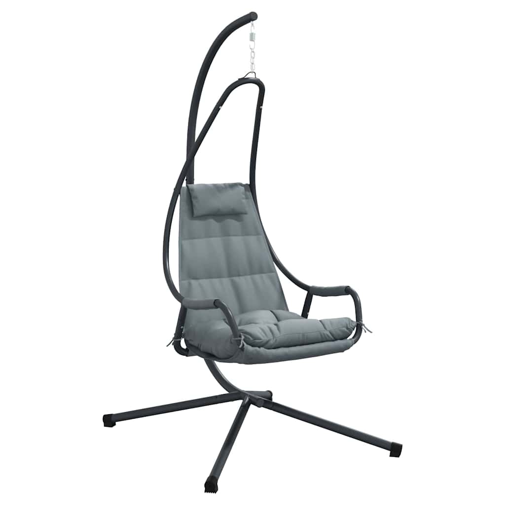 vidaXL Hangende ei-stoel Antraciet 94 x 107 x 196,5 cm Staal