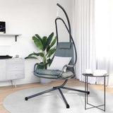 vidaXL Hangende ei-stoel Antraciet 94 x 107 x 196,5 cm Staal