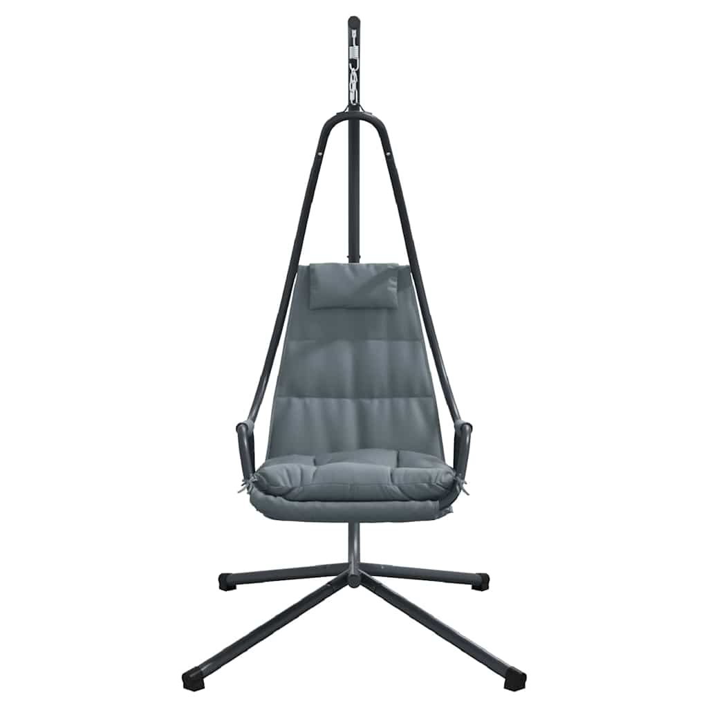 vidaXL Hangende ei-stoel Antraciet 94 x 107 x 196,5 cm Staal