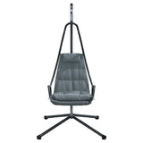 vidaXL Hangende ei-stoel Antraciet 94 x 107 x 196,5 cm Staal