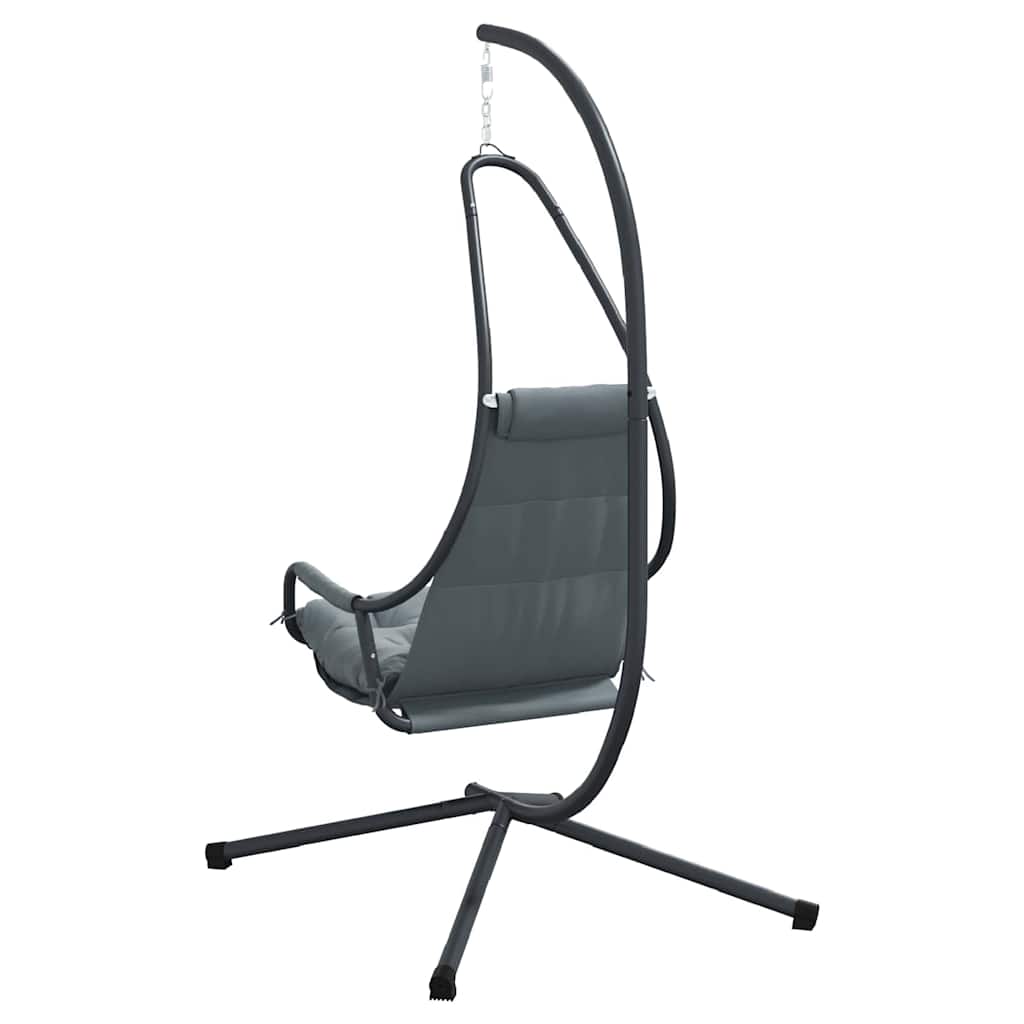 vidaXL Hangende ei-stoel Antraciet 94 x 107 x 196,5 cm Staal