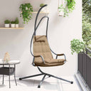 vidaXL Hangende ei-stoel Antraciet 94 x 107 x 196,5 cm Staal