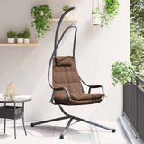 vidaXL Hangende ei-stoel Antraciet 94 x 107 x 196,5 cm Staal