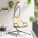 vidaXL Hangende ei-stoel Antraciet 94 x 107 x 196,5 cm Staal
