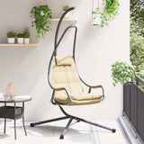 vidaXL Hangende ei-stoel Antraciet 94 x 107 x 196,5 cm Staal