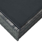 vidaXL Ligstoel Zwart 200.5 x 70 x 75 cm poly rattan