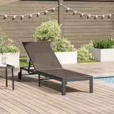 vidaXL Ligstoel 1-persoon Bruin 206 x 62,5 x 74 cm poly rattan