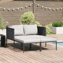 vidaXL Ligstoel Antraciet 153 x 115 x 69.5 cm Gepoedercoat staal