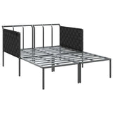 vidaXL Ligstoel Antraciet 153 x 115 x 69.5 cm Gepoedercoat staal