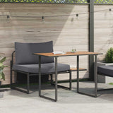 vidaXL Buiten Stalen Zitten 2 pcs Antraciet Staal