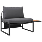 vidaXL Buiten Stalen Zitten 2 pcs Antraciet Staal