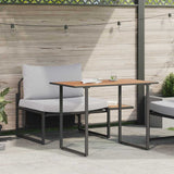 vidaXL Buiten Stalen Zitten 2 pcs Antraciet Staal