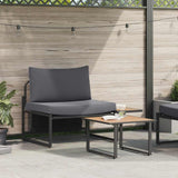vidaXL Tuinbank Set 2 pcs Antraciet Staal