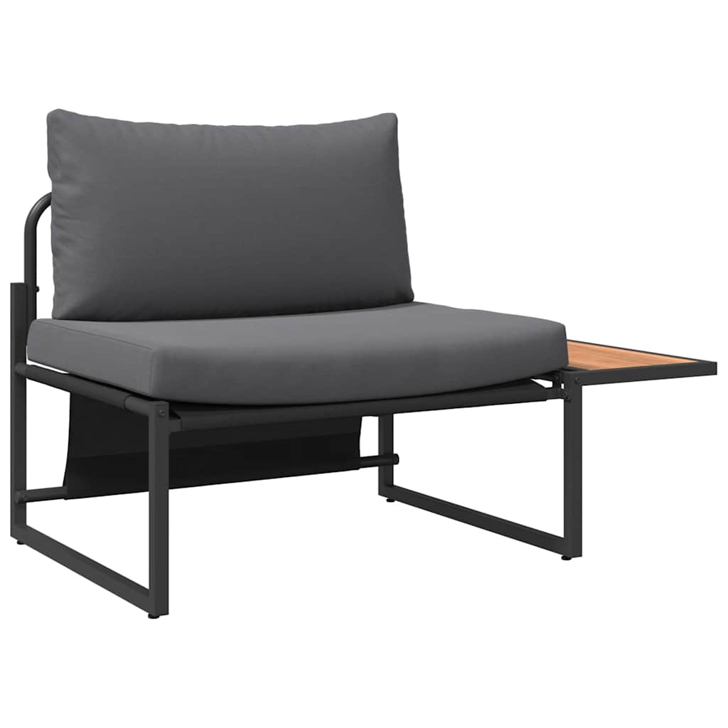 vidaXL Tuinbank Set 2 pcs Antraciet Staal