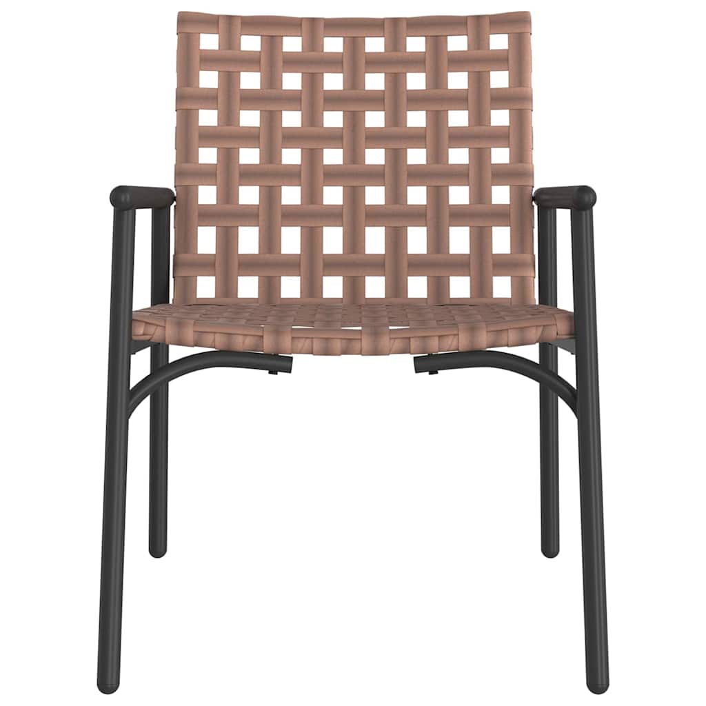 vidaXL Tuinstoel 2 pcs Bruin 78 x 55,5 x 75,5 cm poly rattan