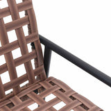 vidaXL Tuinstoel 2 pcs Bruin 78 x 55,5 x 75,5 cm poly rattan