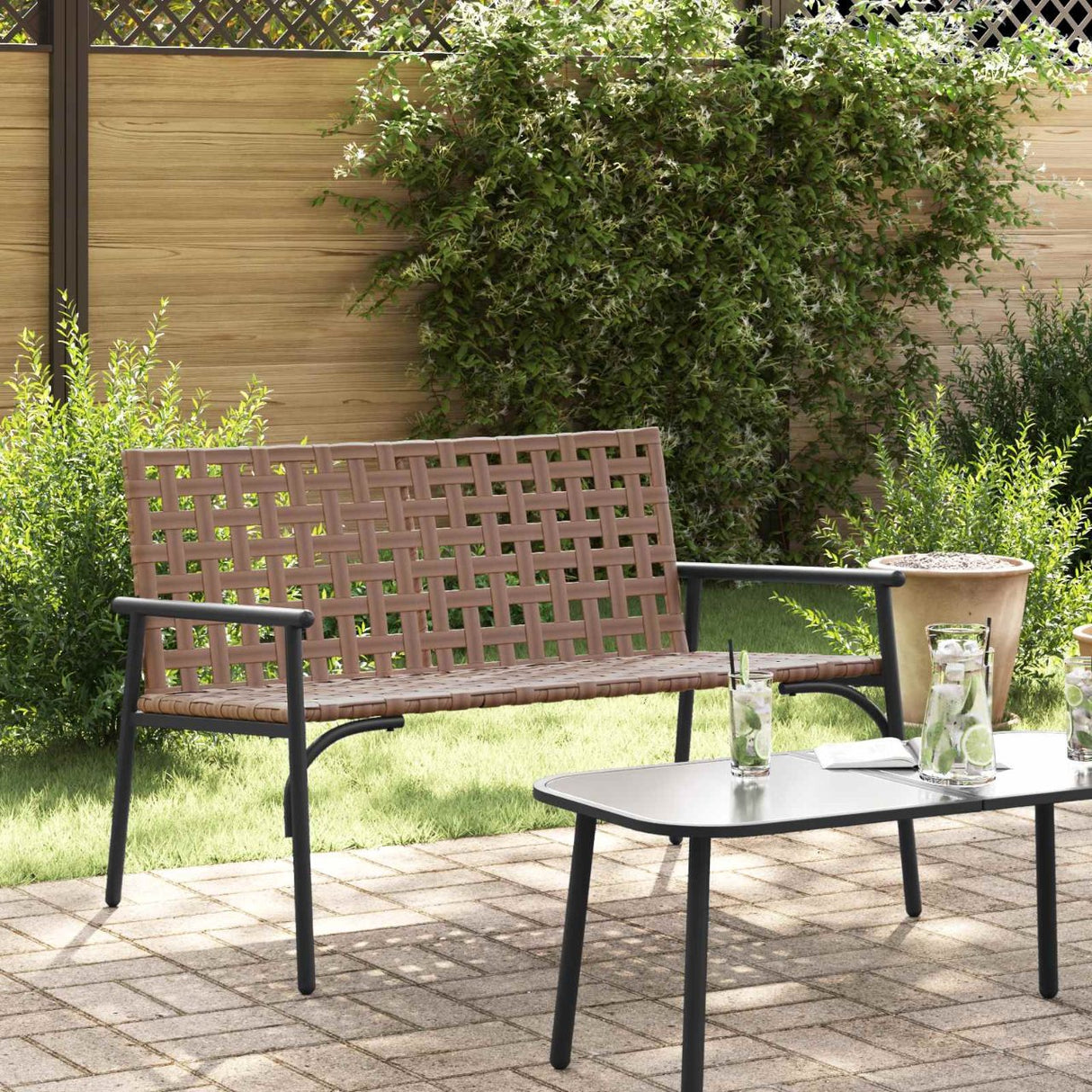 vidaXL Tuinstoel 2 pcs Bruin 78 x 55,5 x 75,5 cm poly rattan