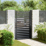 vidaXL Lockable Garden Gate 100x100 cm Aluminum Black