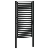 vidaXL Lockable Garden Gate 100x100 cm Aluminum Black