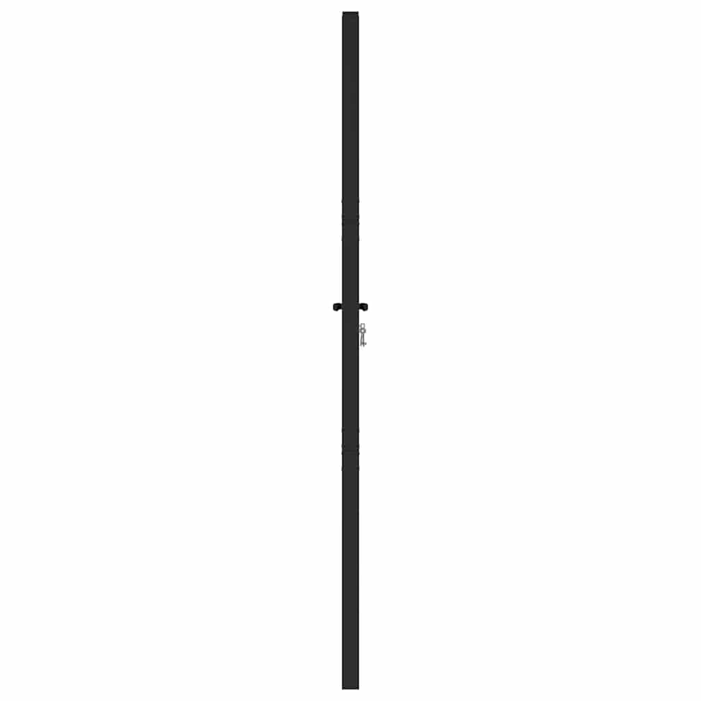 vidaXL Lockable Garden Gate 100x100 cm Aluminum Black