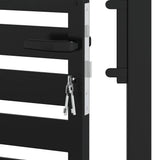 vidaXL Lockable Garden Gate 100x100 cm Aluminum Black